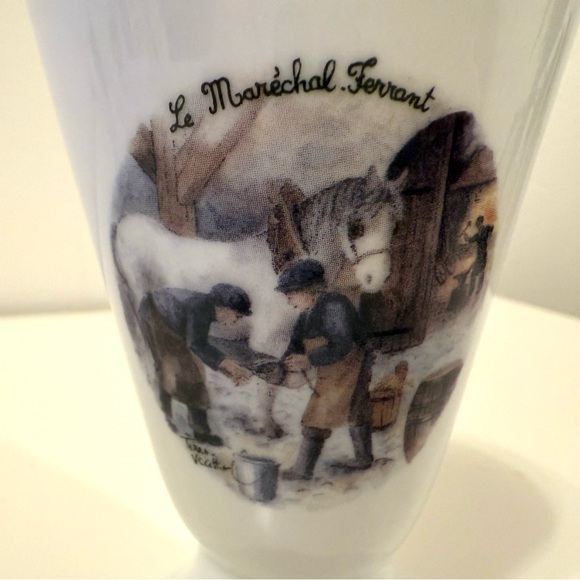 Set of six porcelain mazagrans by Bareuther Co. – Old Paris trades. - Picture 5 of 11